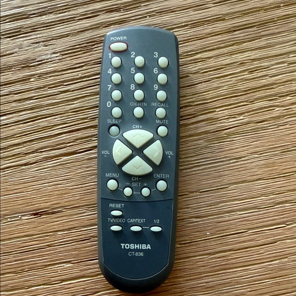 TOSHIBA CT-836 OEM REPLACEMENT TV REMOTE CONTROL PN: 72796931